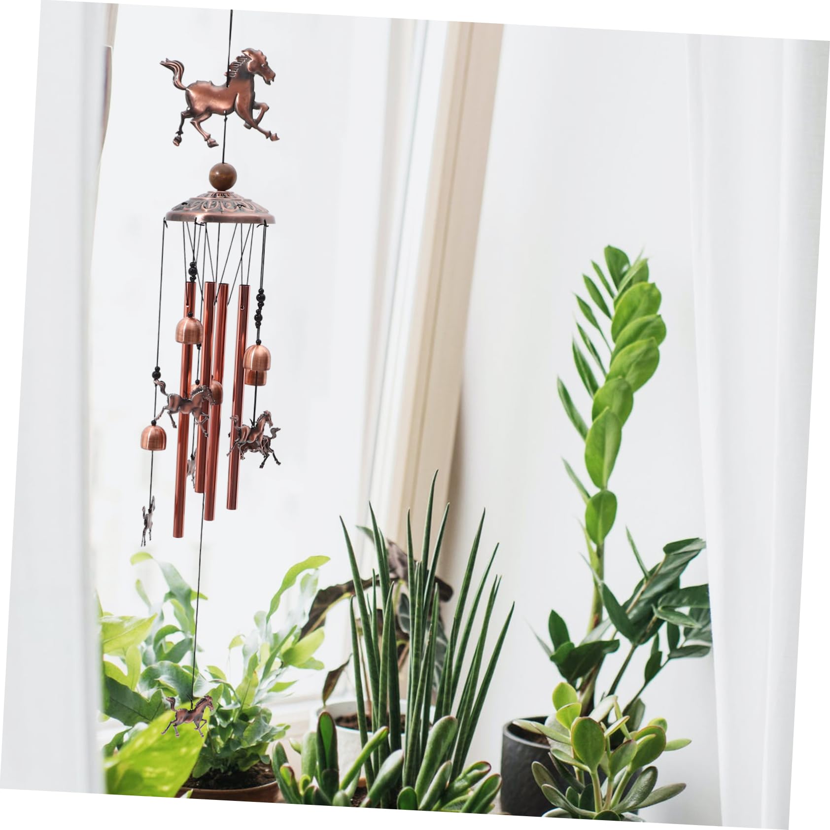 Abaodam 3 Stück Chic für Garten Pferde Glockenspiel für Außenbereiche Dekorative Hängende Windglocke für Terrasse Perfektes Ornament für Gartenliebhaber und Dekorationsfreunde