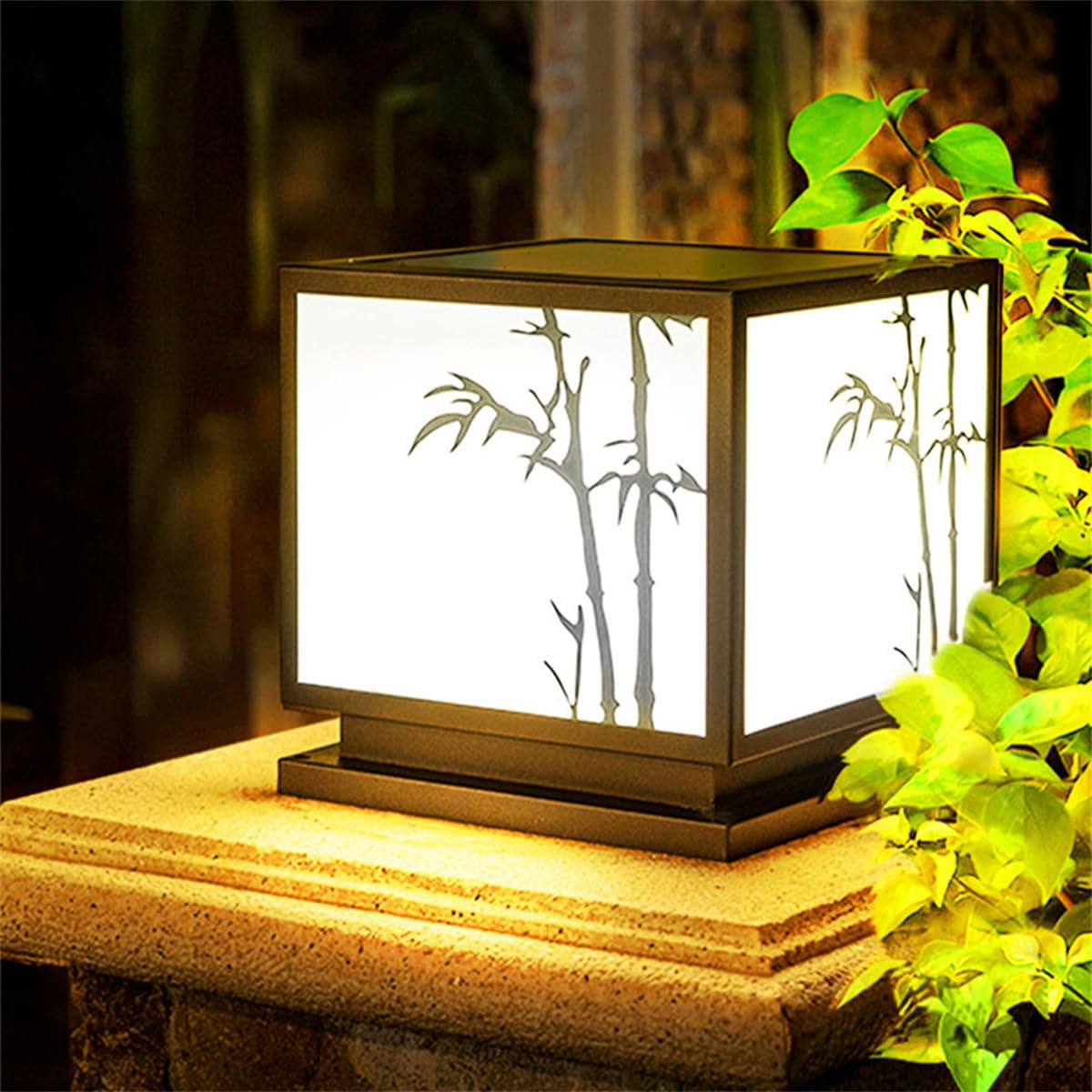 Lampe solaire pour poteau extérieur et éclairage de pelouse de jardin LED