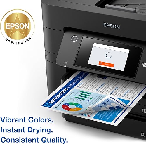 Miniatura 4 de Epson 822 DURABrite Ultra Ink Cartucho amarillo de capacidad estándar (T822420-S) funciona con Workforce Pro WF-3820, WF-3823, WF-4820, WF-4830,