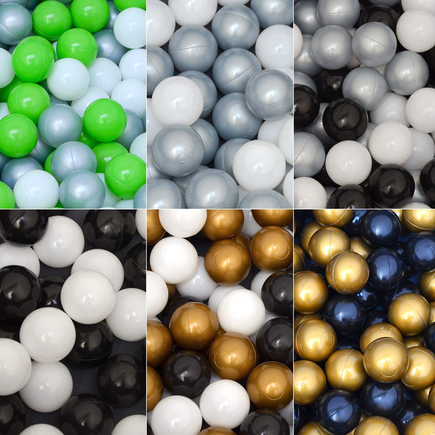 LittleTom set di 50 Palline 5,5cm per riempire piscine gioco per bambini