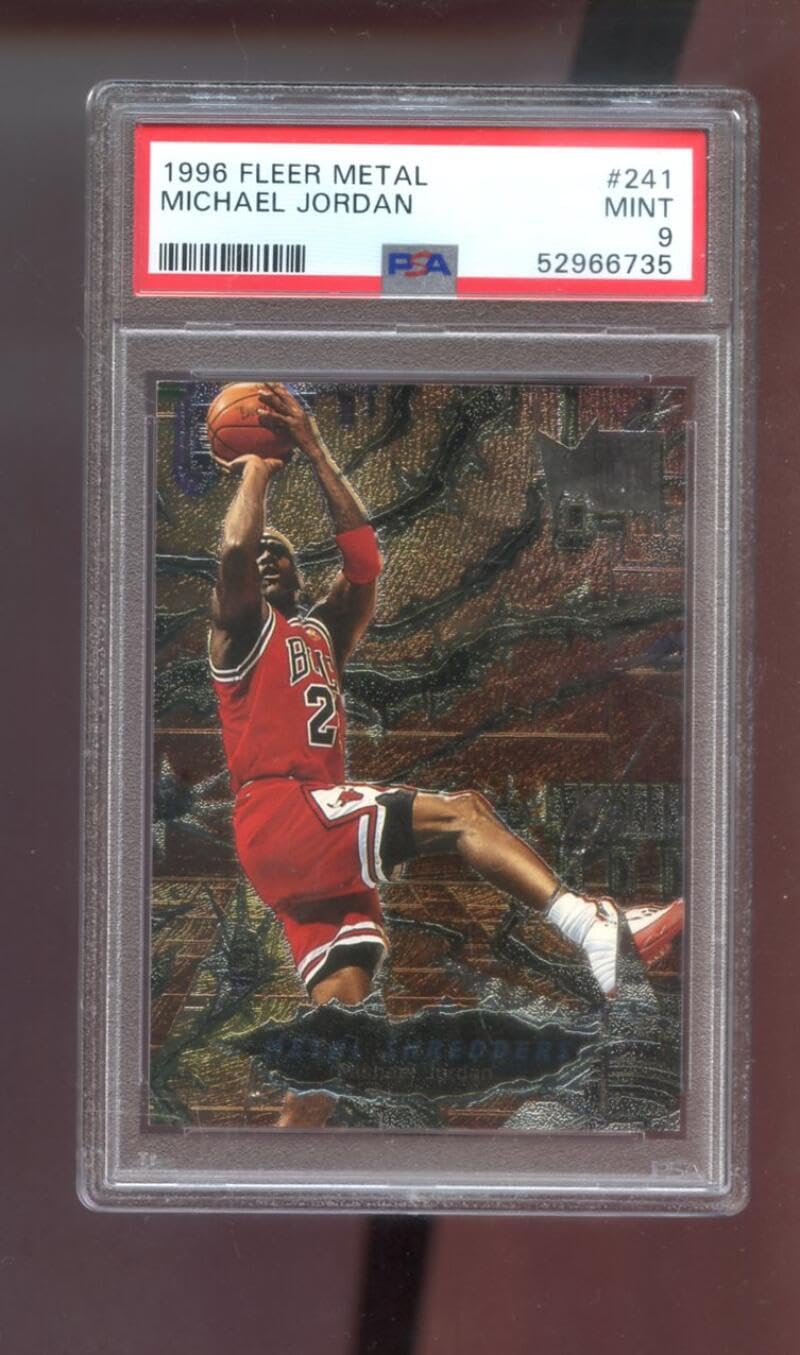 Amazon.com: 1996-97 Fleer Metal #241 Michael Jordan PSA 9 Graded