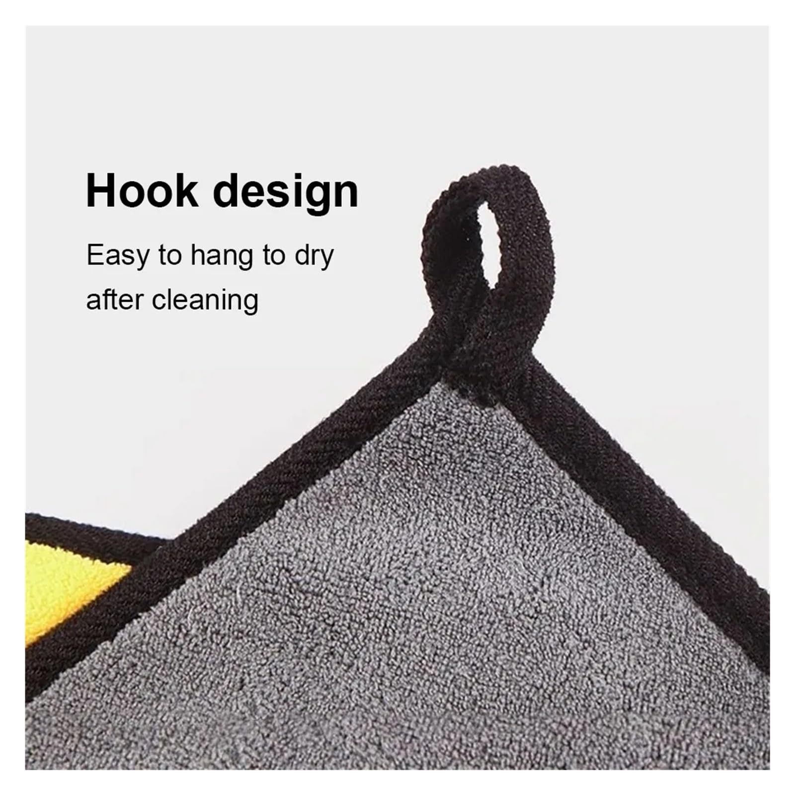 Thick Microfiber Cleaning TowelsPack Soft Drying Cloths for Car Washing Detailing - Double Layer Clean Rags for Fit — view 4