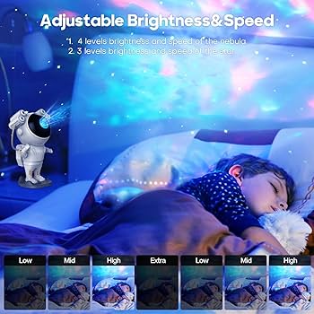 ASTRO STAR LIGHT ムンビン Amazon.com: Astronaut Star Projector Galaxy Light, 360