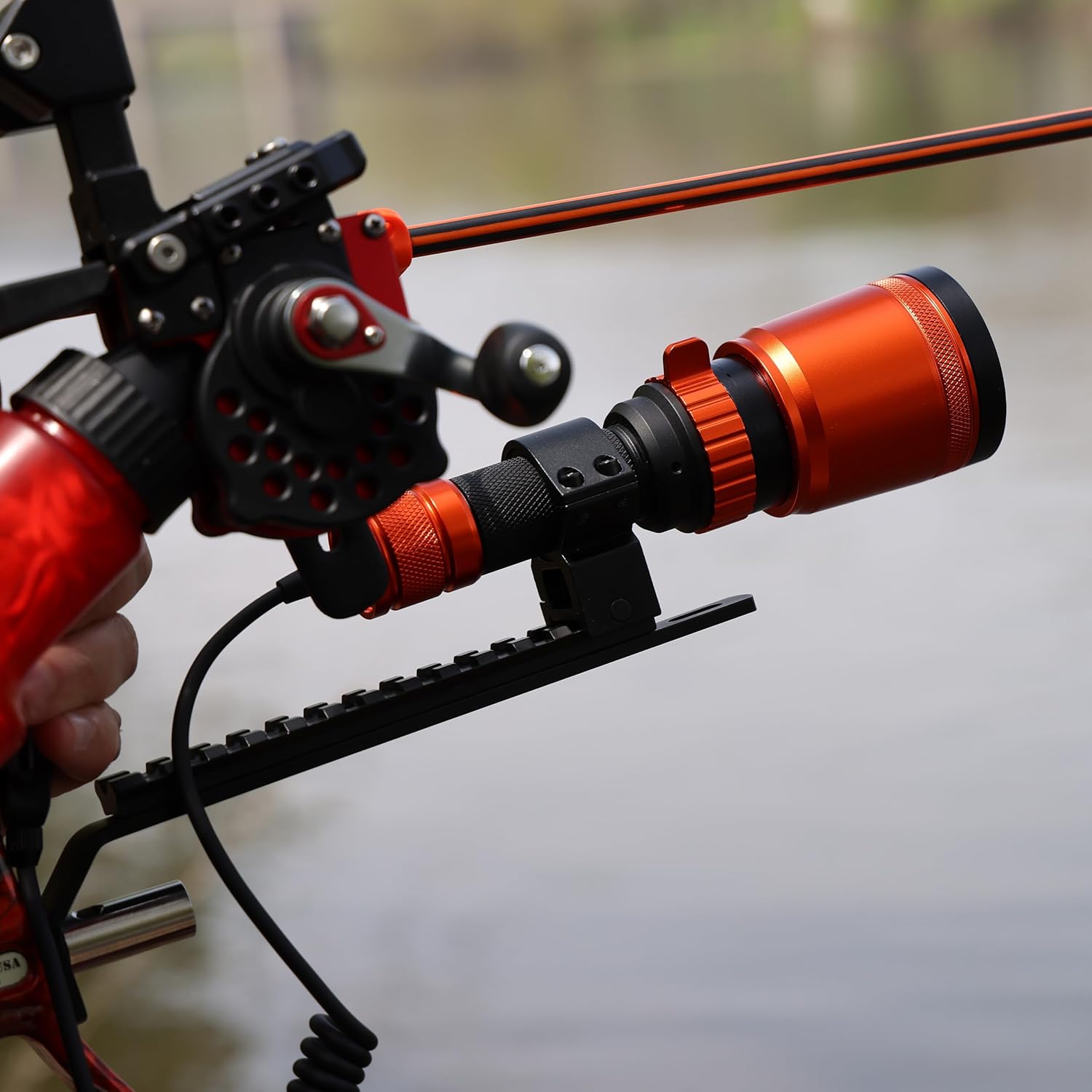 FOXPRO BowFire LED Bow Light for Bowfishing with 3 Light Settings Cool White, Middle and Warm White