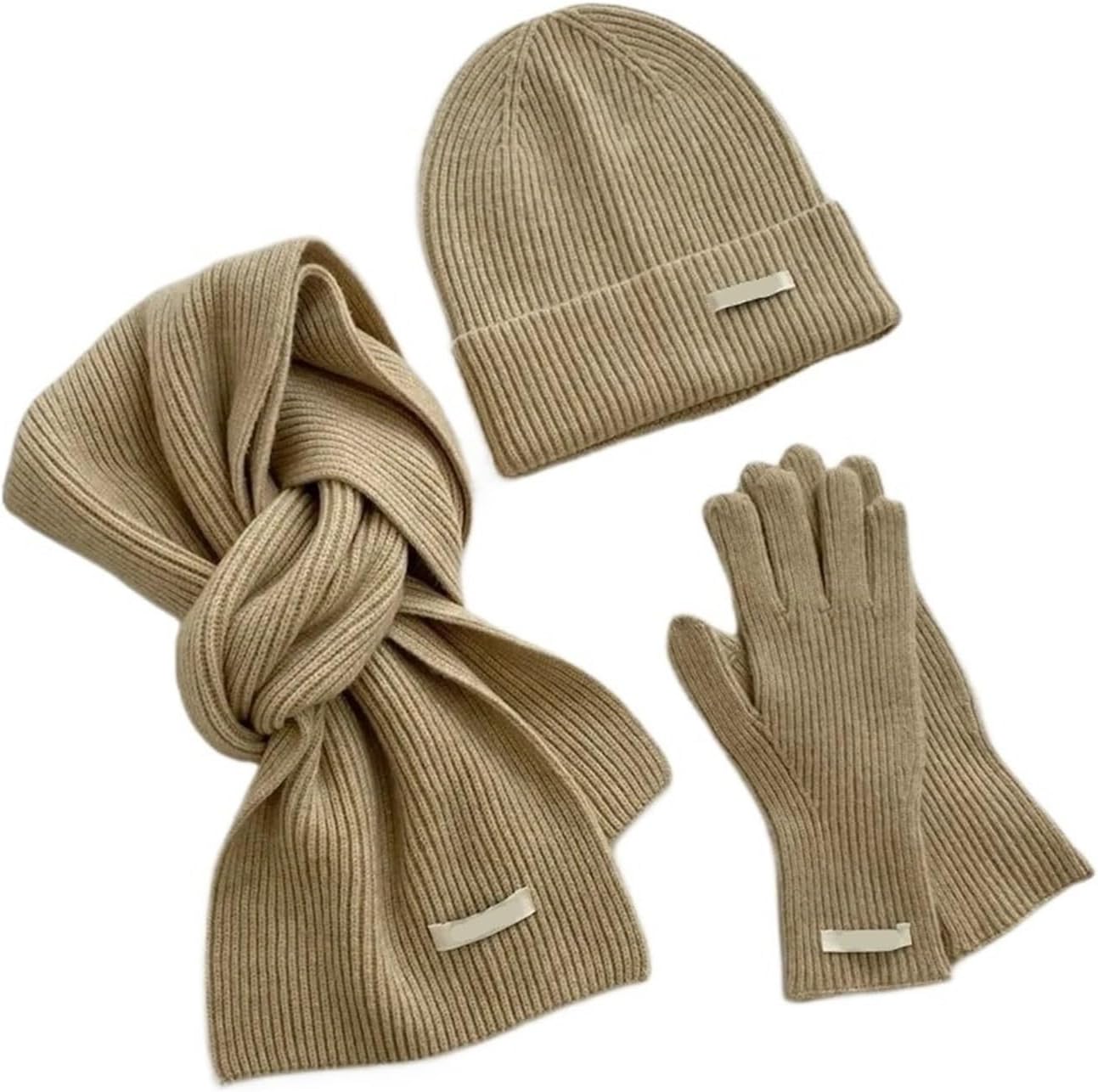 ヴィンテージ クラシック スカル キャップ ビーニーハット 折り返し付き 冬用帽子 ニット 暖かい手袋付き ファッション 冬 ギフト C.C ビーニー帽  厚手 ケーブルニット フェイクファー ふわふわ ポンポン フリース裏地 スカルキャップ 折り返し付き, 紙吹雪 ファー付き ... ヴィンテージ クラシック スカルキャップ ビーニーハット 折り返し付き 冬用帽子 ニット 暖かい手袋付き スカーフ付き 男性 女性