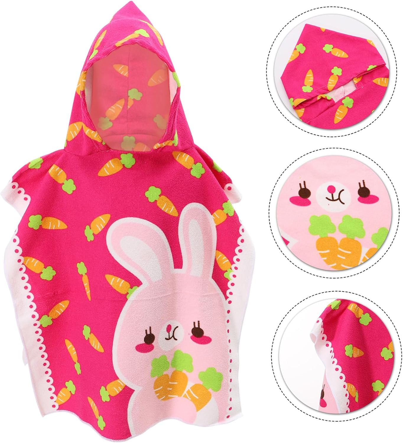 VILLCASE Hooded Bath Towel Cape for Boys Soft Cotton Hooded Beach Towel for Swimming and Bath Time