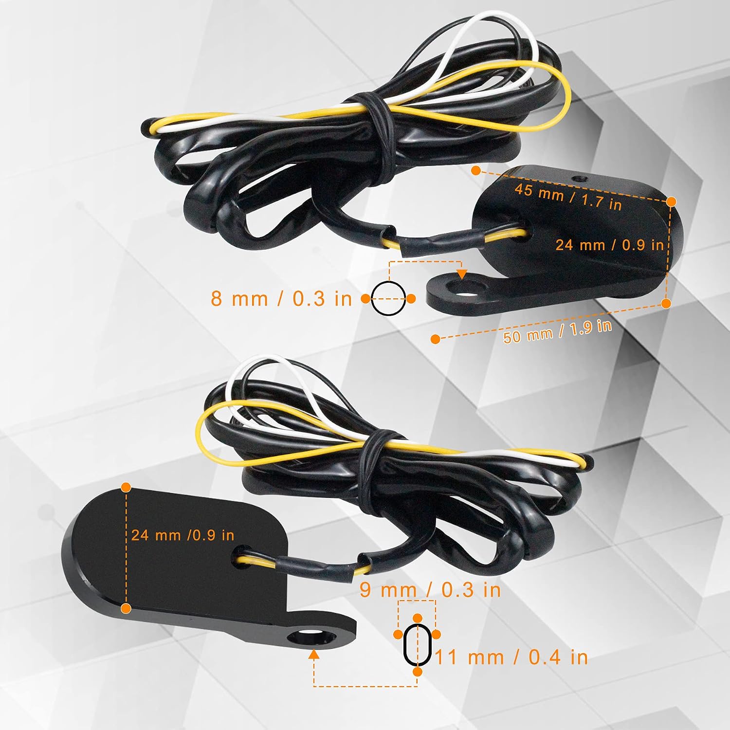 Led Motorcycle Turn Signals Switchback Mini Blinkers Handlebar Marker Light Compatible with Harley Sportster 1200 Iron 883