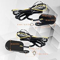 Vista 6 de QUASCO Señales de giro LED para motocicleta Switchback Mini intermitentes para manillar compatible con Harley Sportster 1200 Iron 883