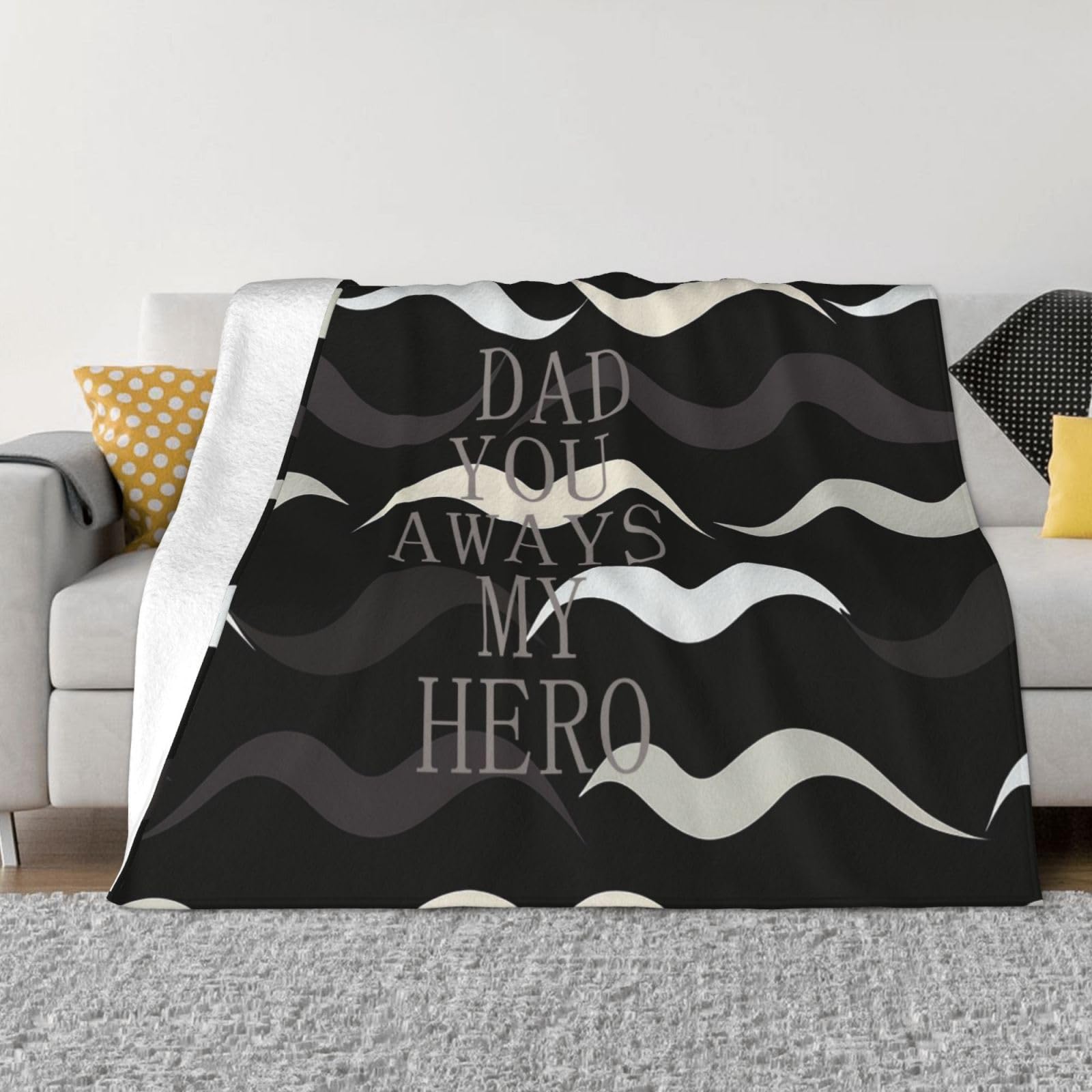 Couverture de voyage légère My Hero en flanelle pour le camping et le bureau