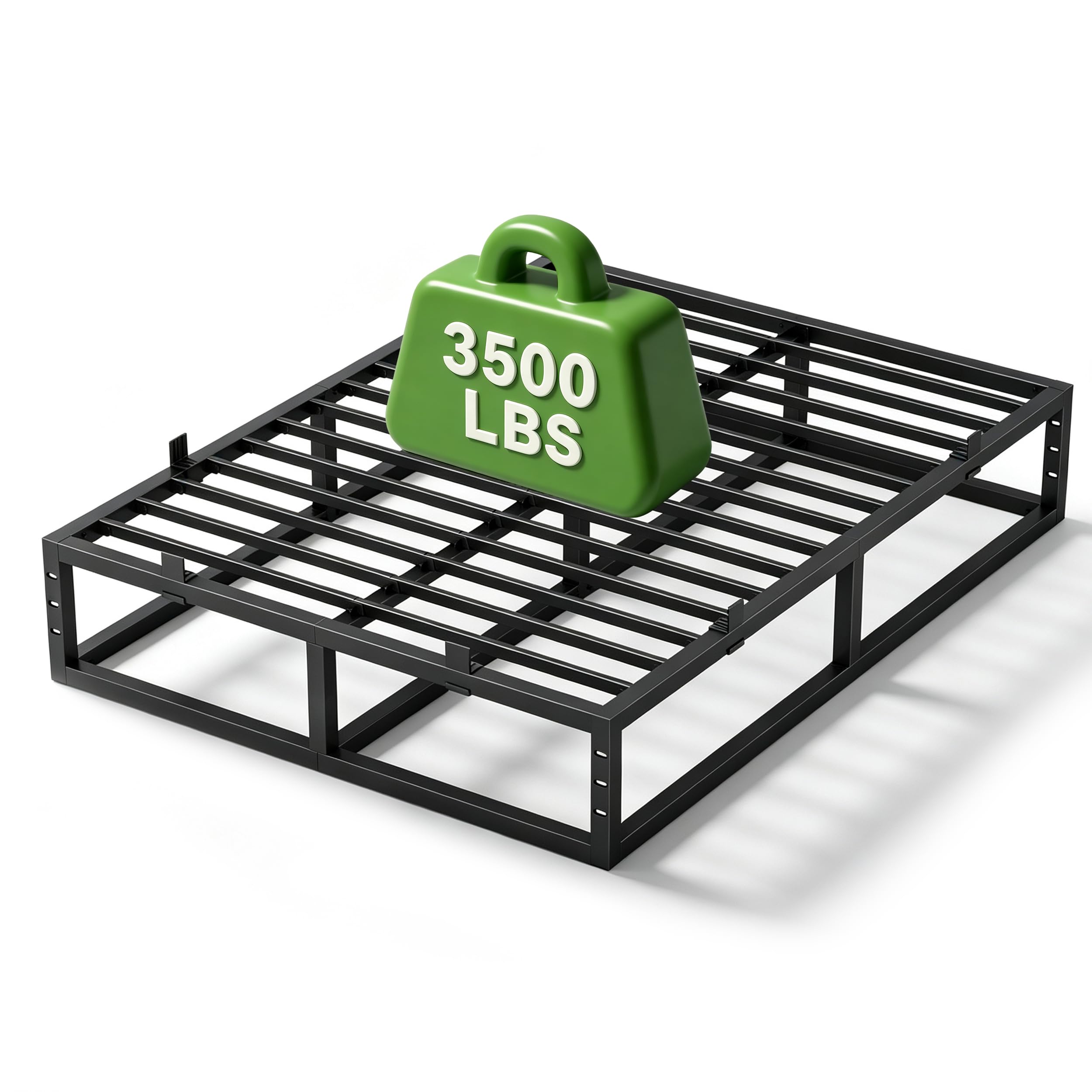 Photo 1 of ***SIMILAR ITEM***
14 Inch Bed Frame Queen Size,Metal Platform Upgrade Heavy Duty Bedframe