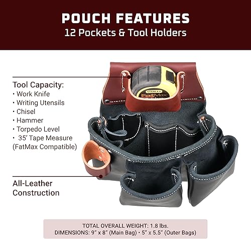 Miniatura 3 de Occidental Leather Bolsa de herramientas B5018DBLH 3 Pouch Pro