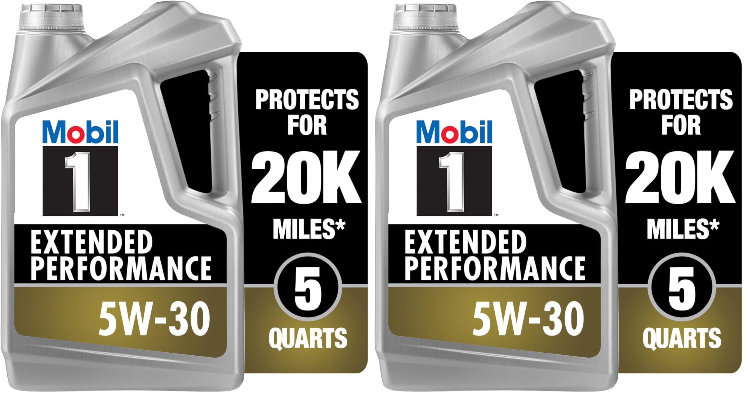 Mobil 1 Full Synthetic Motor Oil 5W-30 | Extended Performance | 5 Quart | Pack of 2