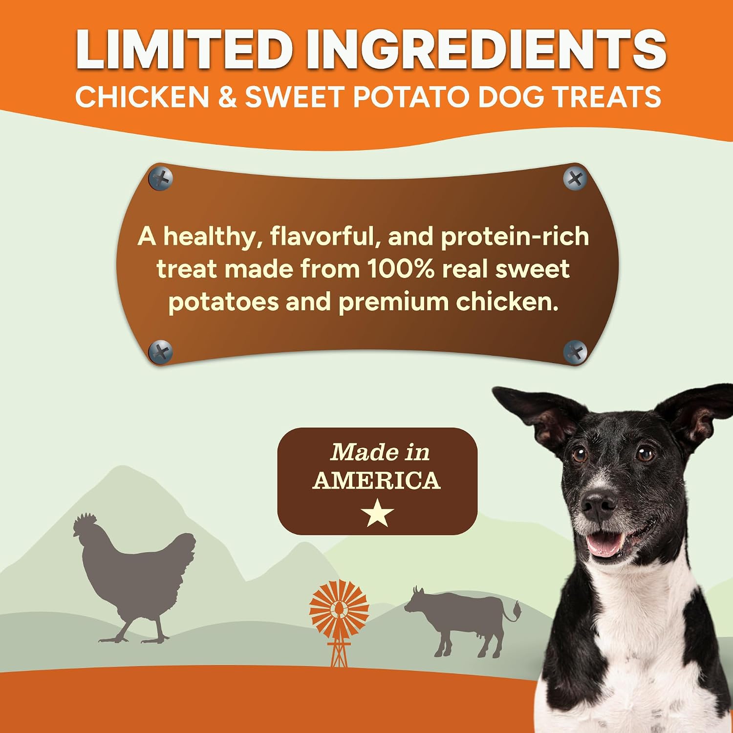 Gaines Family Farmstead Sweet Potato Fillet Bundle – 3-Pack (8 oz Bags), Beef, Chicken, Salmon, All-Natural Dog Treats, Grain-Free, Great for Training, Made in USA image 3