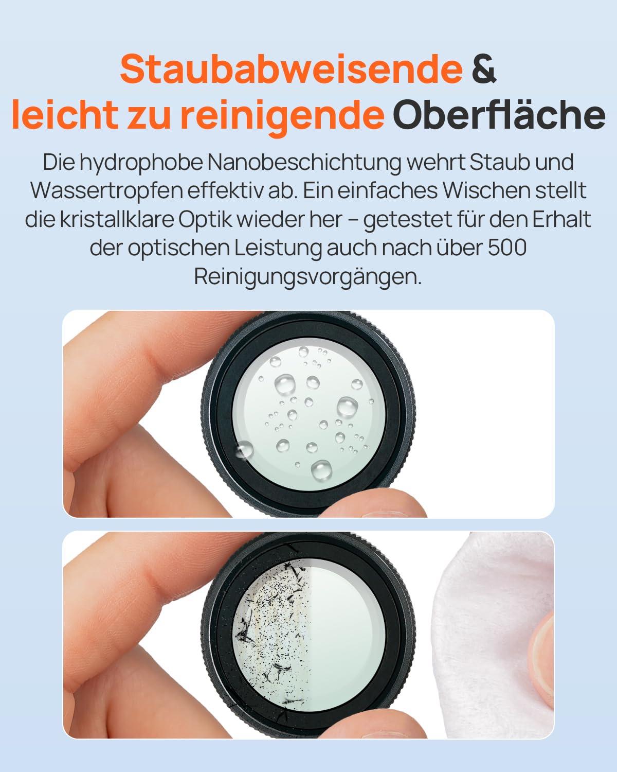 70mai CPL-Filter Zirkular-Polarisationsfilter für 70mai Dash Cam 4K Omni (X800), Blendfreie polarisierende Linse mit Snap-On-Design, Kratzfest und verbessert die Klarheit.