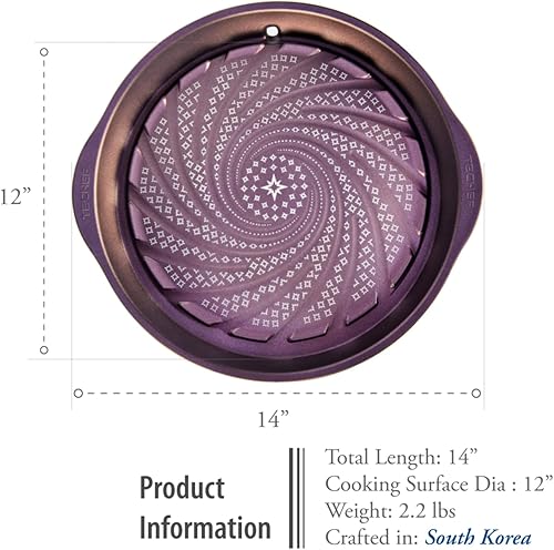 Miniatura 5 de TeChef sartén antiadherente para asar con cobertor de teflón antiadherente de primera calidad libre de PFOA coreana con tecnología de diseños de
