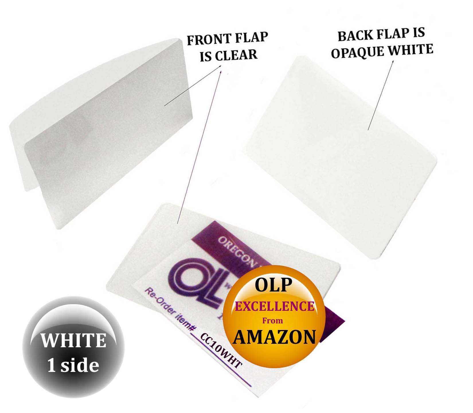 Oregon Lamination Hot Laminating Pouches Credit Card (Pack of 300) 10 mil 2-1/8 x 3-3/8 White/Clear