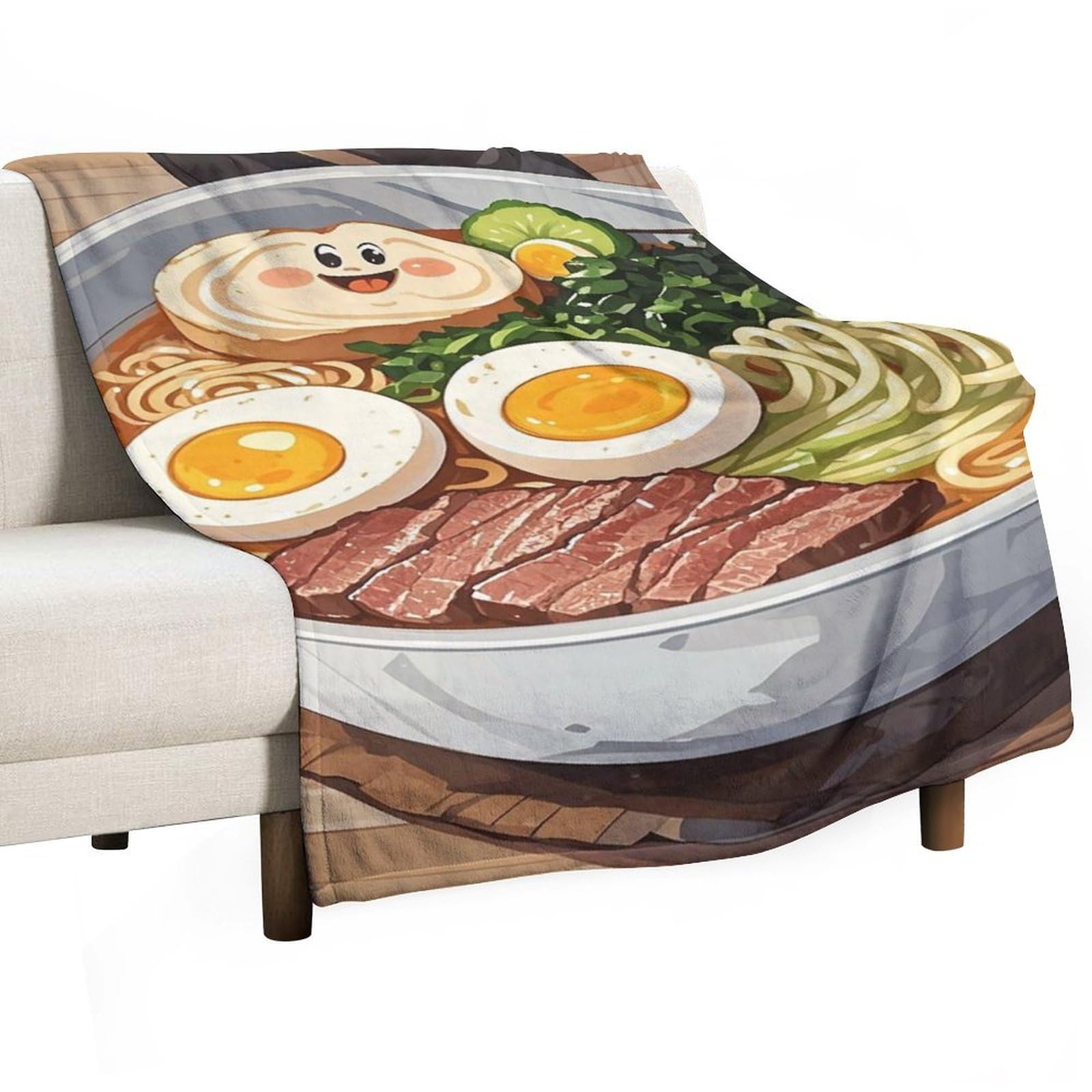 Couverture flanelle ramen, le cadeau parfait pour les fans de Japon