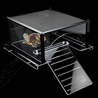 Turtle Topper Basking Platform for Aquatic Turtles 40 Breeder 75 Gallon, Aquatic Reptile Ramp Dock, Terrace, Turtle Tank Accessories