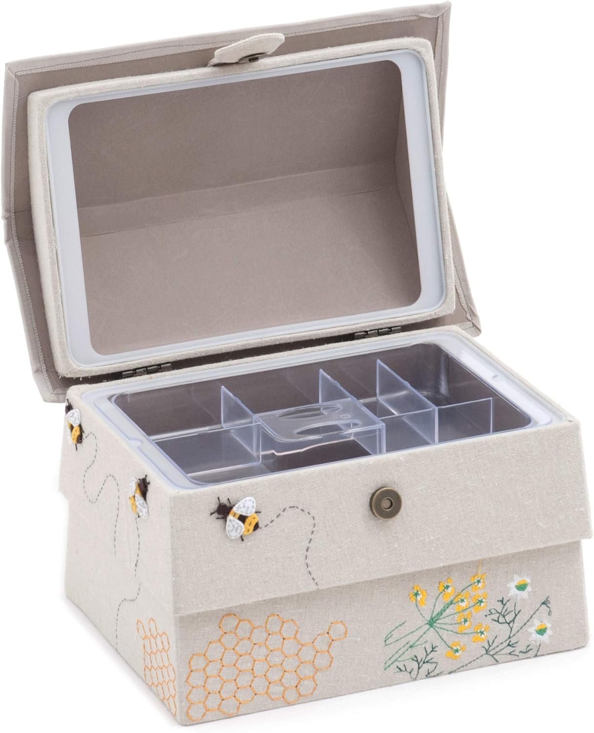 Hobby Gift Novelty Craft Hobby Storage Sewing Box, Large, Hive, Bee