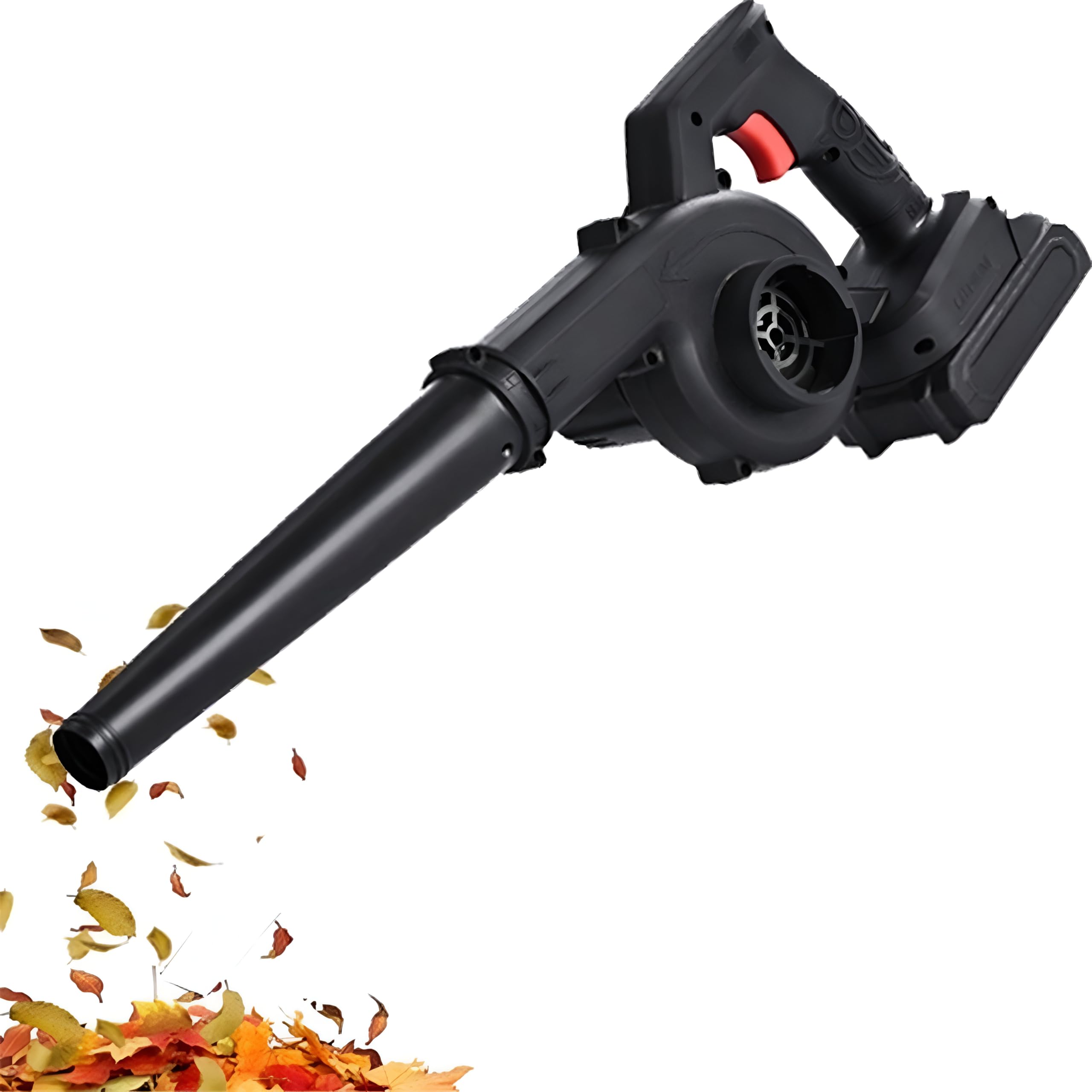 Soffiatore Aspiratore 2 in 1 48V Senza Fili con Doppia Batteria, Elettrico Potente e Leggero per Giardino, Terrazza e Garage