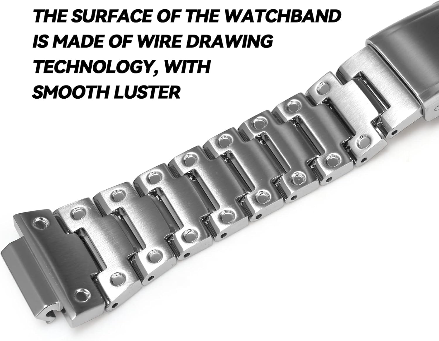 MOD Kit Quick Release Bracelet Metal Watchband Modified Strap 316 Stainless Steel Strip Compatible With Casio For G-SHOCK Men's GM2100 GM2100B-3A