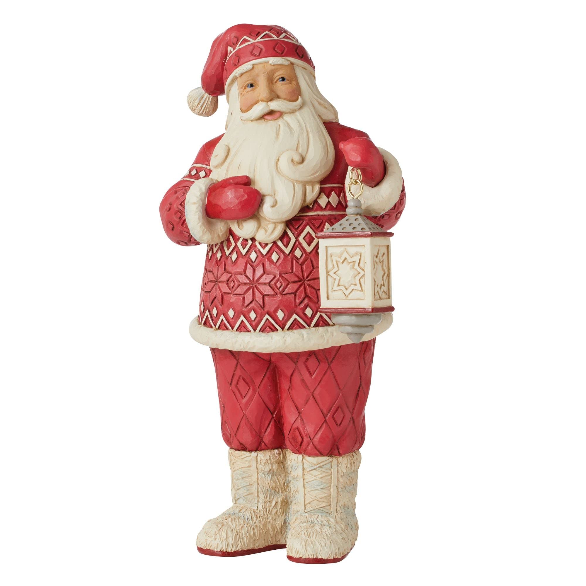 Enesco Heartwood Creek - Nordic Santa Claus Figur mit Laterne