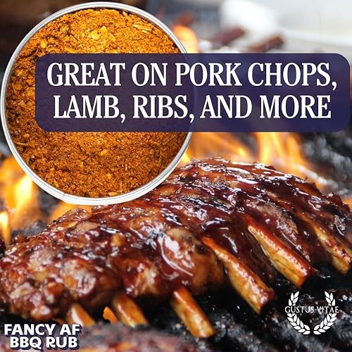 Miniatura 5 de Fancy AF BBQ Rub | Condimento gourmet | Mezcla de especias artesanales | 7.5 oz (212 g) | Todo natural | Sin OMG | Lote pequeño | Sin MSG o