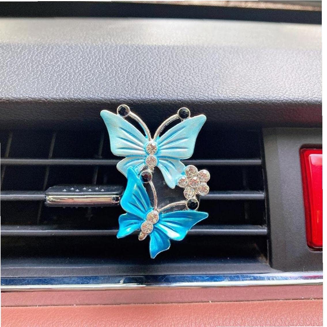 Sanfly 1pc Air Air Deoditeners Vent Clips Carino Dual Diamond Diamond Essenziale Diffusore Automobile Accessori per Aromaterapia
