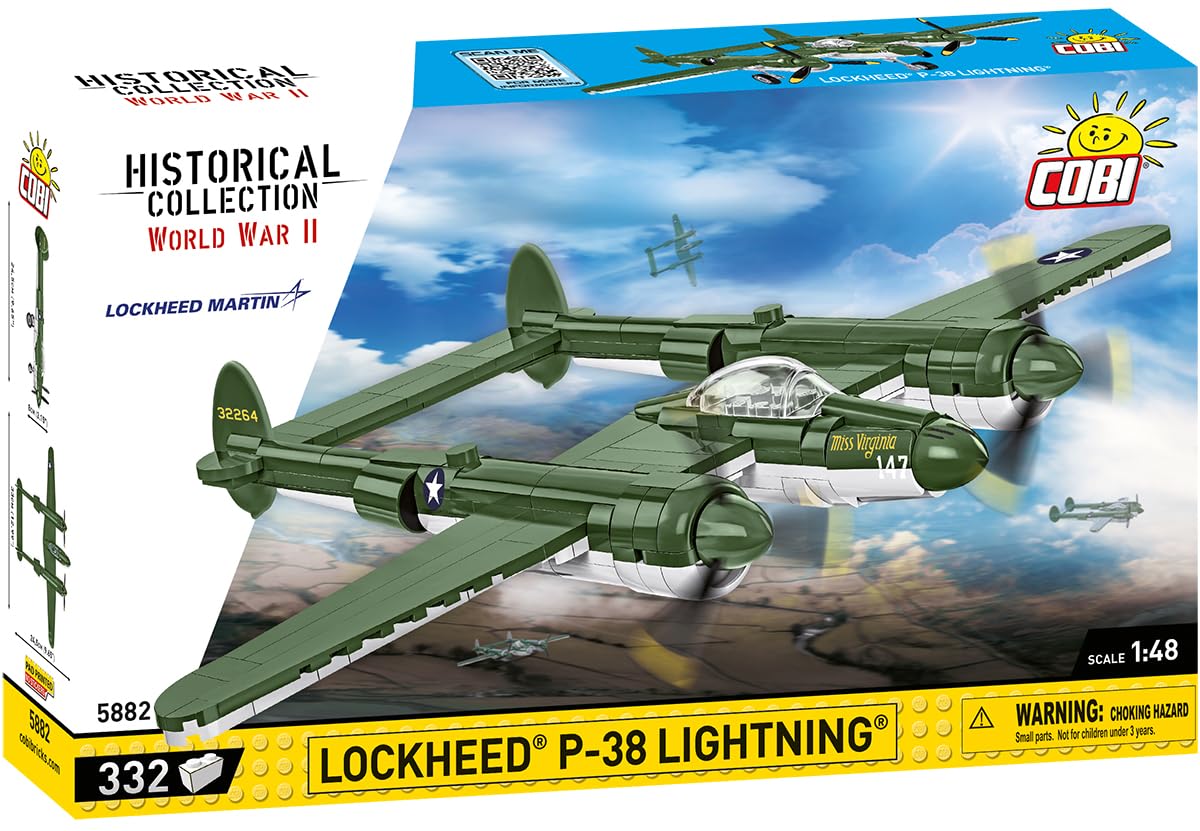 COBI Historical Collection WWII Lockheed(r) P-38 Lightning(r) Plane - Image 2