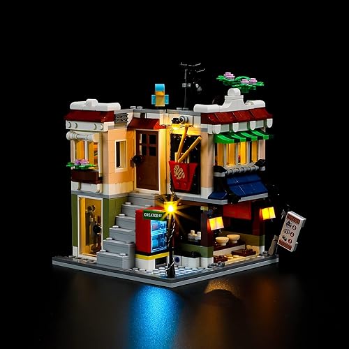 BRIKSMAX Kit de iluminación LED para LEGO-31131 Downtown Noodle Shop - Compatible con Lego Creator 3 en 1 modelo de bloques de construcción - No