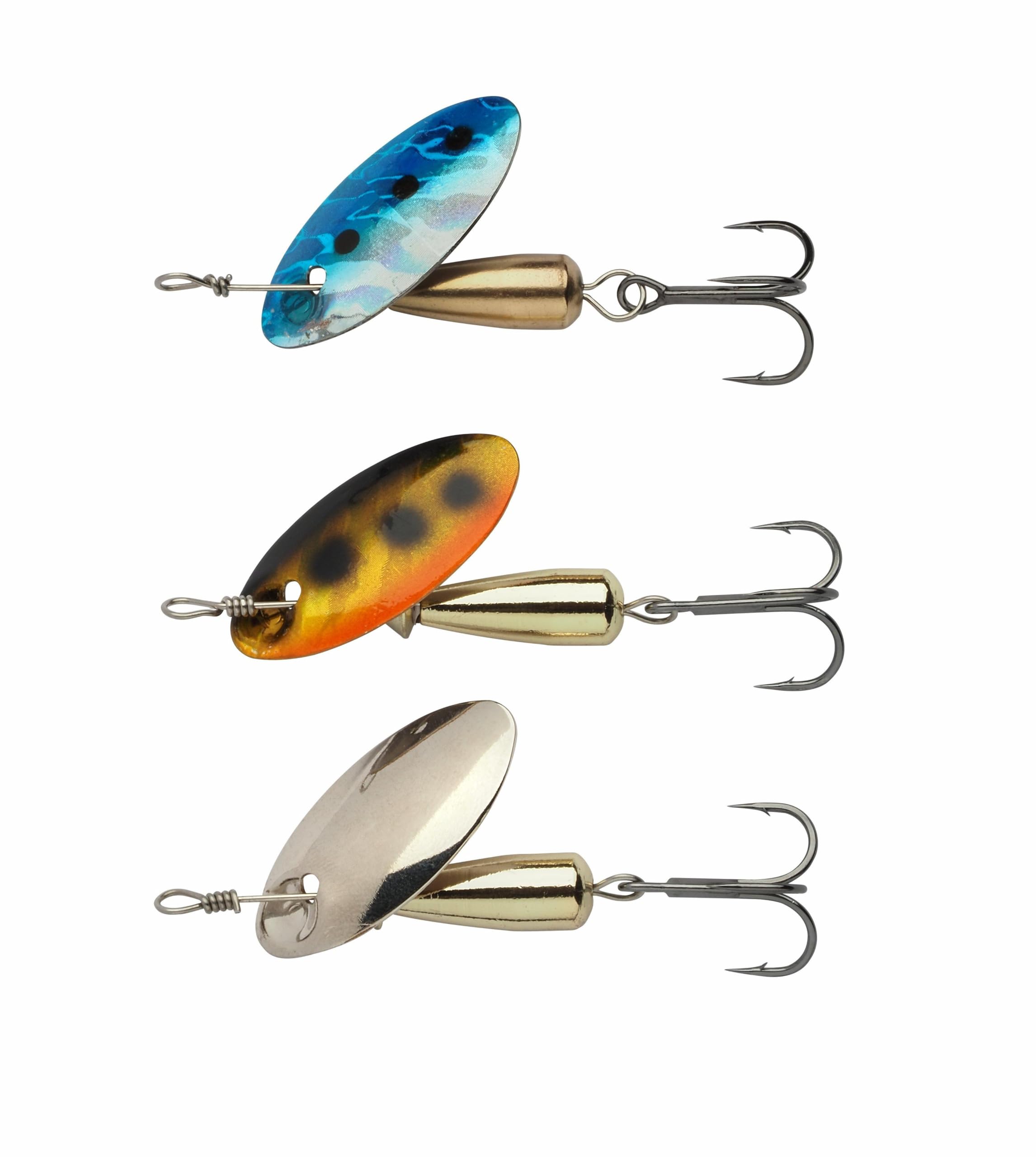 Abu Garcia Droppen Bugga 3-Confezione - Versatili esche artificiali d'acqua dolce per persici, lucci, cavedani e trote, perfette per la pesca d'acqua dolce, variegate 5 cm