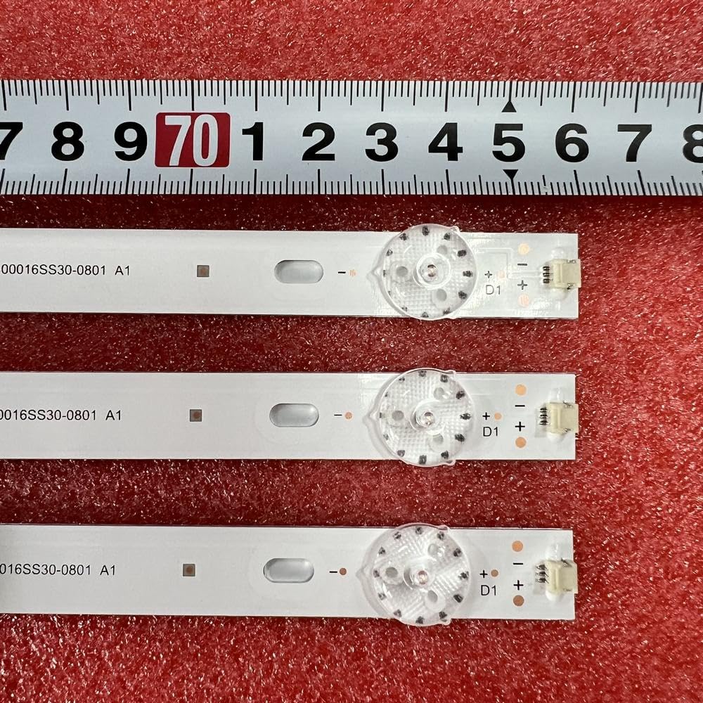 Bande LED 8 LED for Sharp RF-AJ400016SS30-0801 40BG3K 40BL5EA 40BL2EA 40BL3EA 40AJ2E 40AJ2I 40AJ2K 40AJ6IE 40AJ6KE LC-40UK7252E(3pcs Set for 1 TV)