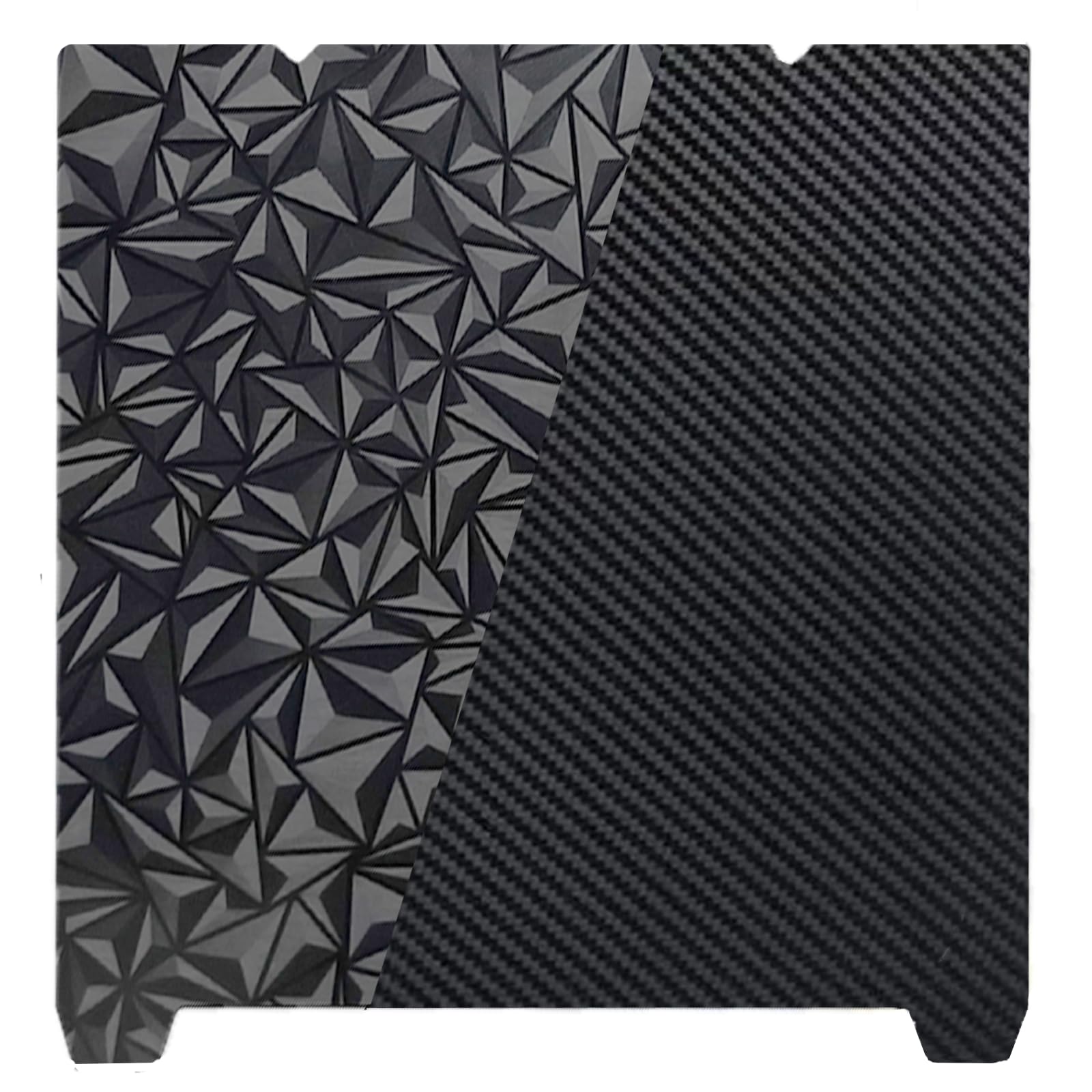 Sifrothy K1 K1C PEO PET Build Plate, Diamond PEO+Carbon Fiber PET Flexible Spring Steel Sheet (No Magnetic Base)235x235mm for Creality K1/K1C/K1 SE/