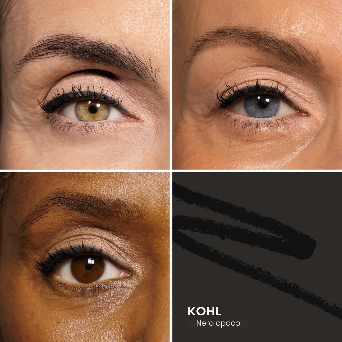 Prime Prometics PrimeEyes Glide Eyeliner per donne mature, impermeabile, a lunga durata e a prova di disordine, texture in crema gel, temperamatite discreto e efficace sfumatura (nero)