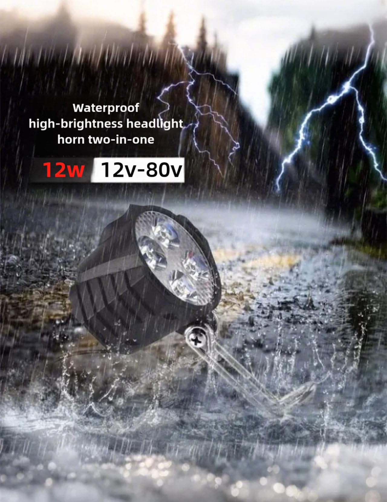 Kit Luci LED Per Monopattino E Bici - Fanale Anteriore E Posteriore Ultra Sottile Per Sicurezza Notturna - Foto 11