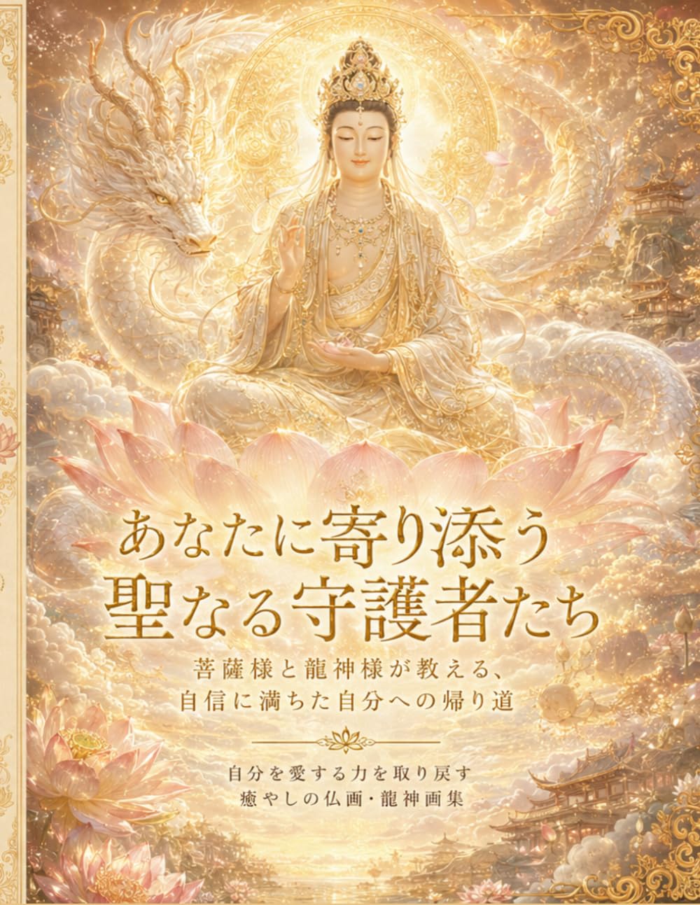 あなたに寄り添う聖なる守護者たち：菩薩様と龍神様が教える、自信に満ちた自分への帰り道: 自分を愛する力を取り戻す 癒やしの仏画・龍神画集 森の灯りシリーズ