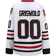 PSOOO Griswold #00 قمصان هوكي الفيلم حروف وأرقام مخيطة SL