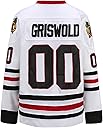 PSOOO Griswold #00 Movie Hockey Jerseys Stitched Letters and Numbers S-XXXL