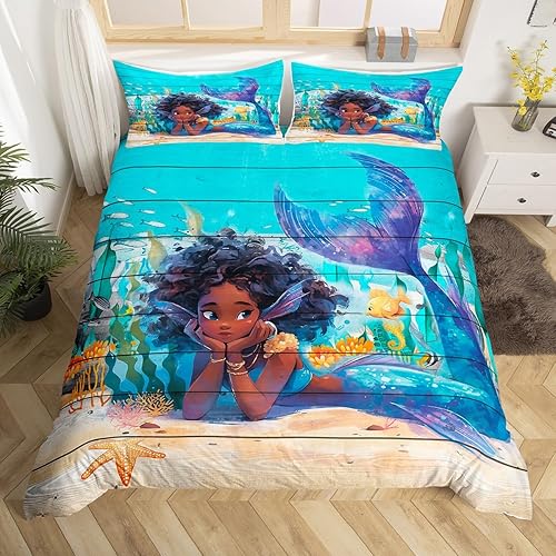 Miniatura 13 de Juego de funda de edredón de pájaros de dibujos animados, tamaño King, funda de edredón con 2 fundas de almohada, 3 piezas, juego de ropa de cama de