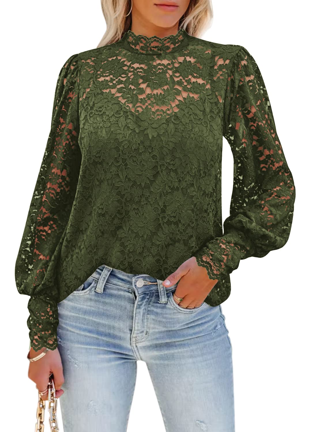 Locker.Ink | The Top Festive Fashion Trends You Need to Know for the Holiday Season DOROSE Lace Floral Top