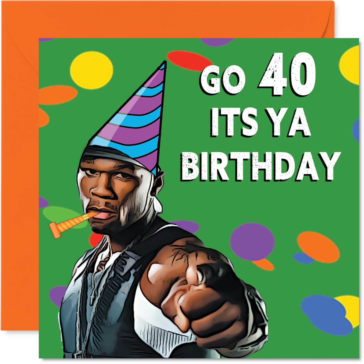 Huxters Biglietto di auguri di compleanno divertente – Have a Jolly Splendid – Biglietto di auguri di compleanno