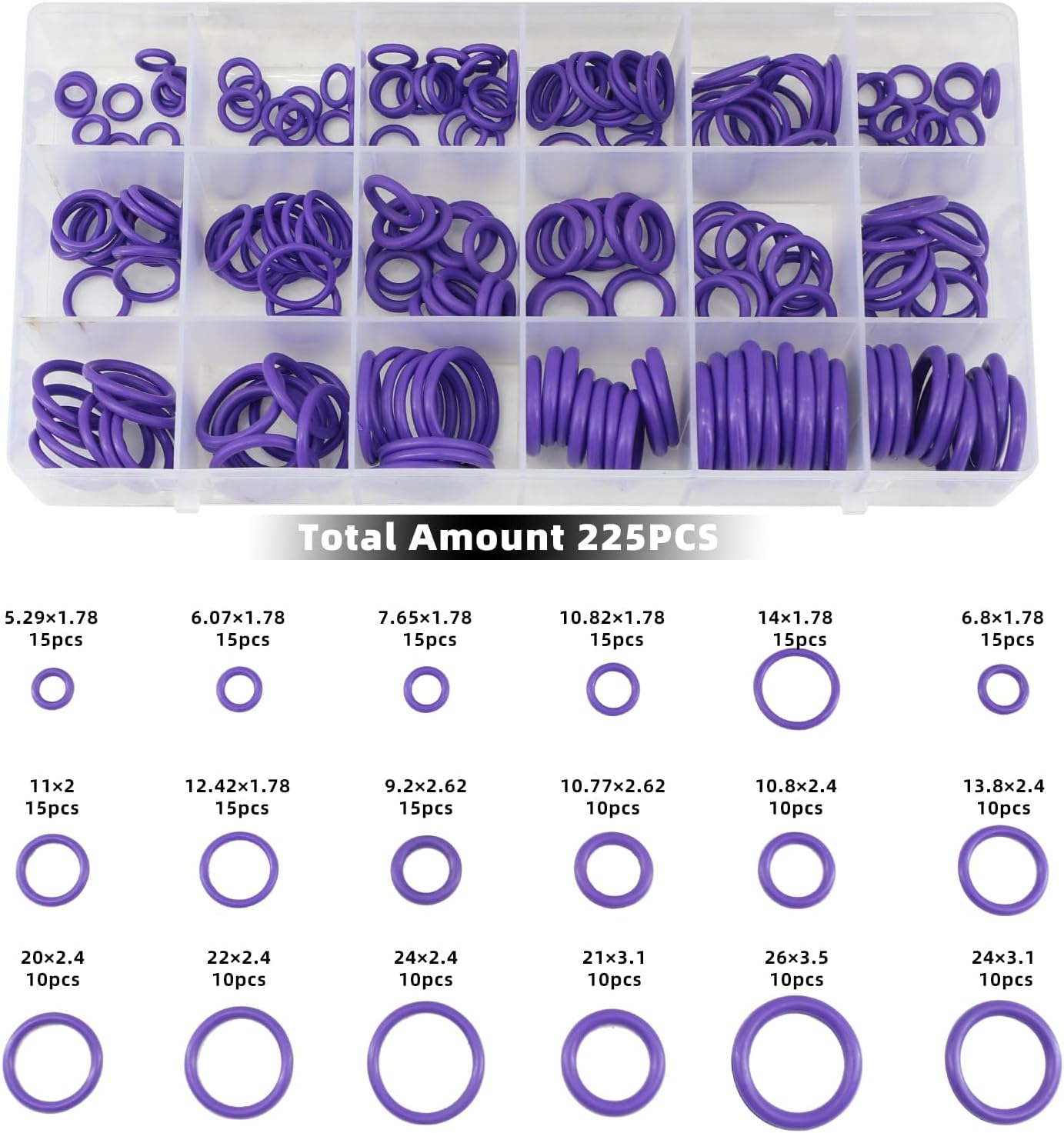 DPTOOL 29pcs Master Quick Disconnect Tool Set Fuel Line Disconnect and Removal Tool Kit for A/C Fuel, Oil Cooler Line & Transmission Cooler Lines, etc, with O Seal Kit and Fuel Disconnect Pliers