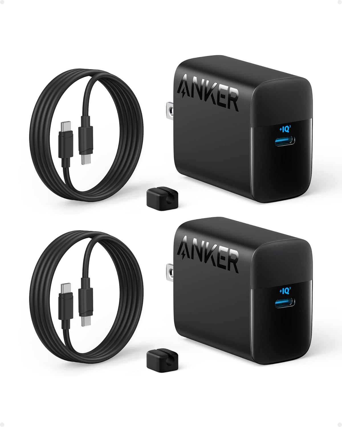 45W USB C Charger Block, 2-Pack Type C Charger Fast Charging | Phone Charger Includes 5ft USB-C Cable,For iPhone 17/16 Series,iPad, Galaxy S24 Ultra and More