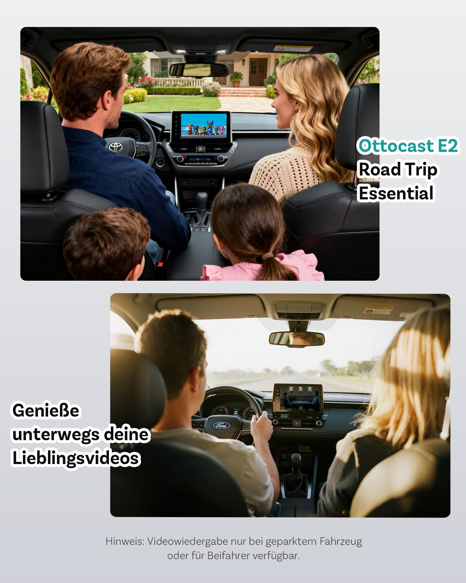 OTTOCAST OttoAibox E2 2026 Android 13 Car AI Box – Wireless CarPlay & Android Auto Adapter, 3-in-1 Smart System, CloudSIM 3.0, Dual WiFi, Split Screen, Plug & Play Car Multimedia Upgrade