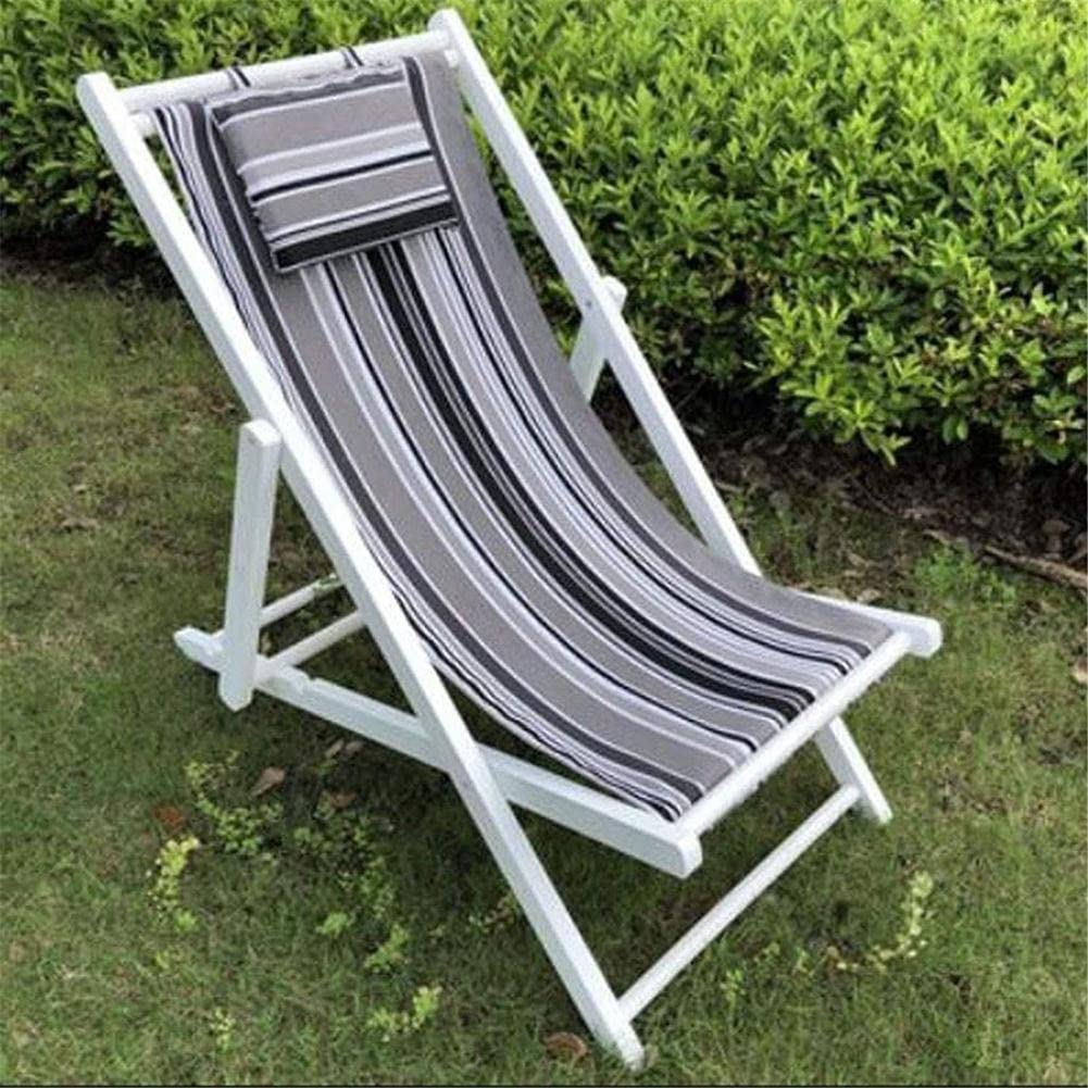 Chaise pliante extérieure réglable en bois franc pour soulager le dos et profiter du soleil