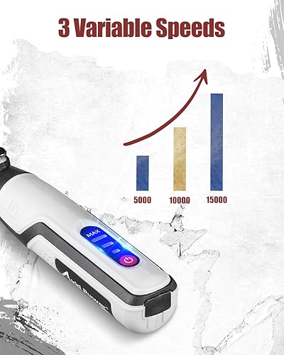 Miniatura 3 de AVID POWER Herramienta rotativa inalámbrica de 4 V con batería para aseo de uñas de perro y trabajos ligeros, 3 velocidades variables (15,000 RPM