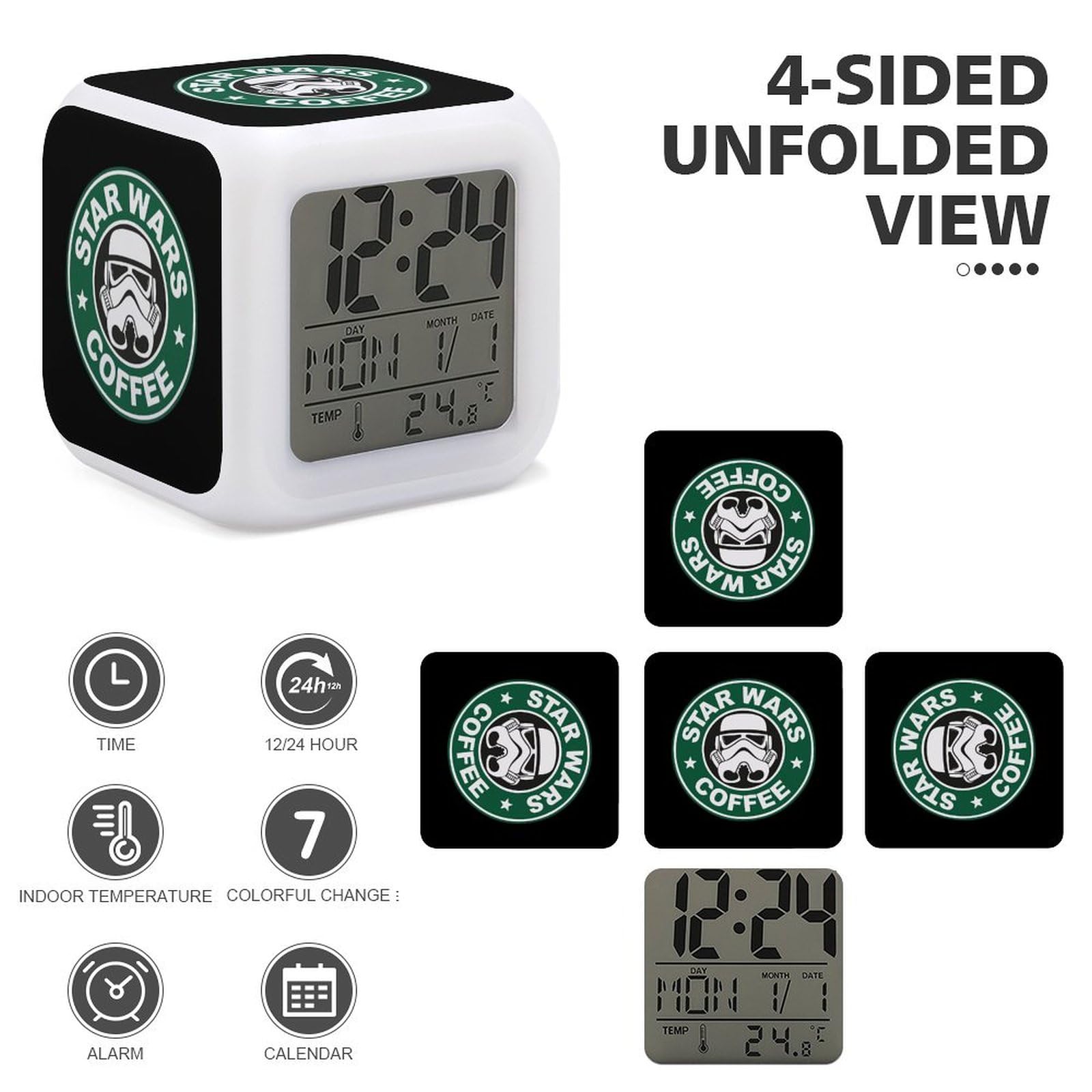 Amazon.co.jp: スターウォーズ 目覚まし時計 アナログ 大音量 アラーム
