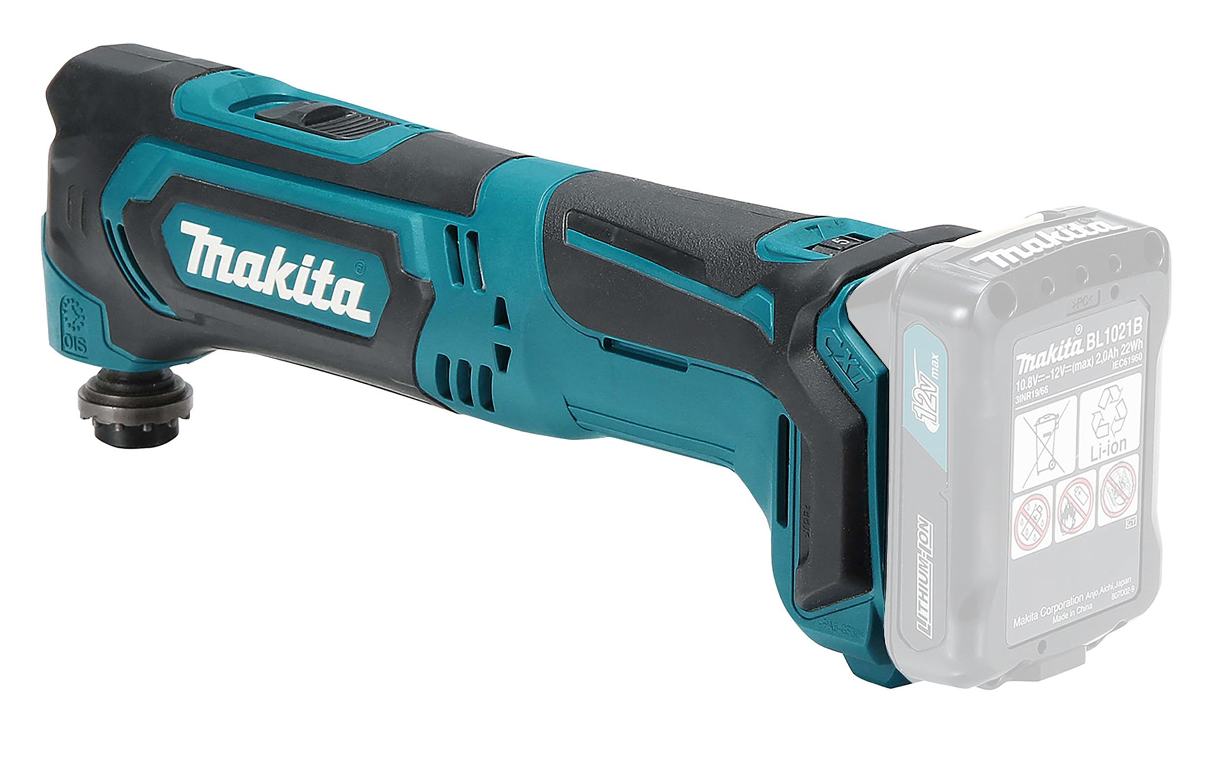 Makita Outil multifonction TM30DZ 12 V Max Li-Ion CXT - Batteries et chargeur non inclus, bleu/noir