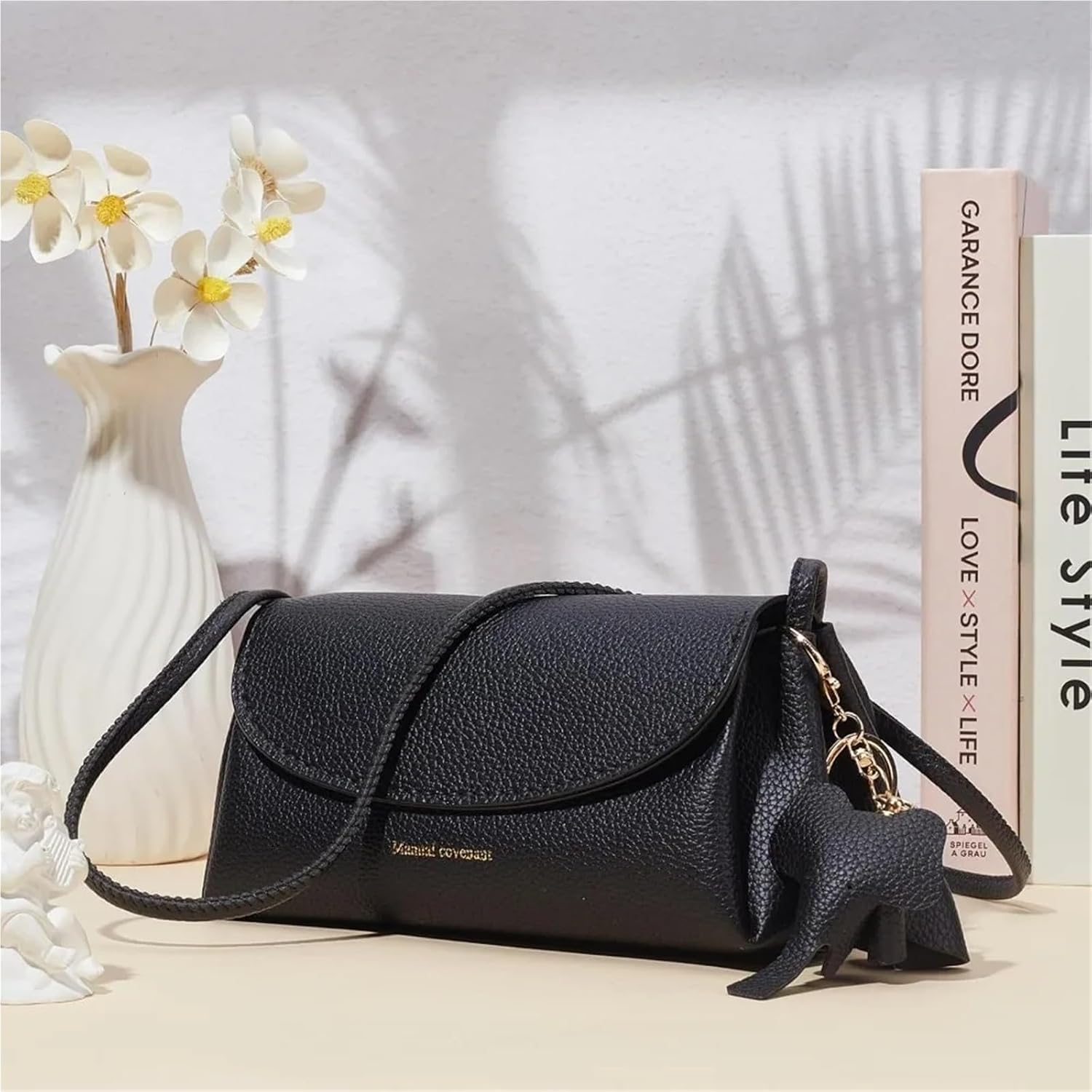 DIY Handbag Making Kit PU Leather Crossbody Making Kit DIY Handmade Bag Sewing Accessories for Purse Shoulder Stitched Materials