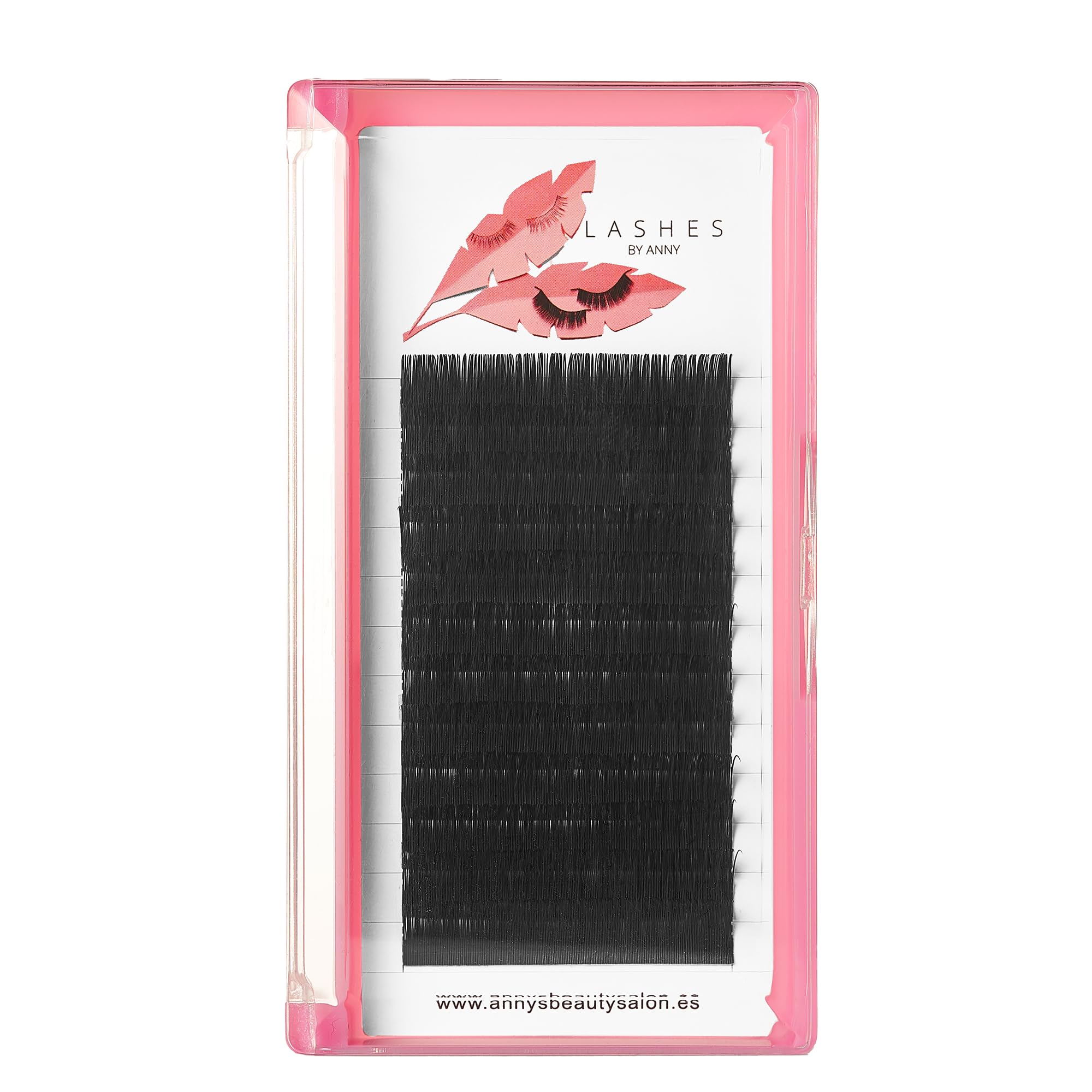 Extensiónes de Pestañas pelo a pelo clásicas 1:1 Pestañas Extensiones de Pestañas Volumen Individual Suaves Pestañas Semipermanentes Naturales Negro Mate 12 Filas(0.20mm C y B Curl 9-15mm) (12mm C)